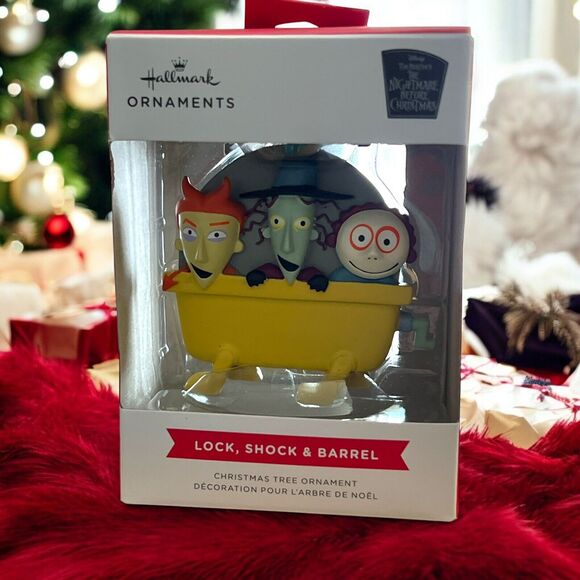 Disney Nightmare Before Christmas Lock, Shock, & Barrel Hallmark Ornament - Picture 2 of 3